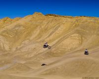 Dirt bikes on a trail in Ocotillo Wells SVRA